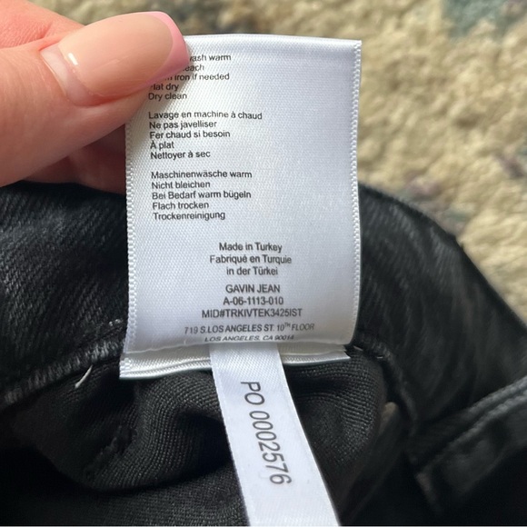 Anine Bing Gavin Jeans in Black - Picture 4 of 6